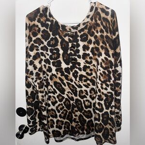 HEIMISH USA Animal Print Long Sleeve Top